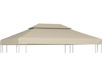 Dvojitá střecha na altán 310 g/m² 4 x 3 m [40881]