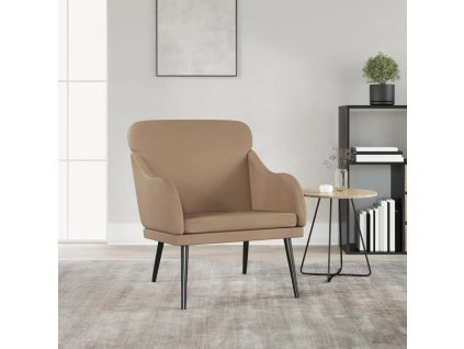 Křeslo 63 x 76 x 80 cm umělá kůže [351429] (Barva Cappuccino)
