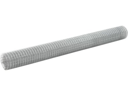 Pletivo ke kurníku ocel PVC vrstva 25 x 1,5 m [143620] (Barva Stříbrná)
