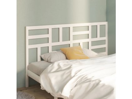 Čelo postele 186 x 4 x 104 cm masivní borovice [818206] (Barva Bílá)