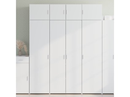 Skříň highboard 80 x 42,5 x 185 cm kompozitní dřevo [3281438] (Barva Kouřový dub)