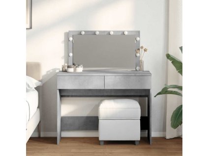 Toaletní stolek s LED 100 x 40 x 120 cm [848209] (Barva Betonová šedá)