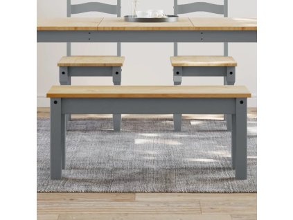 Jídelní lavice Panama 105x30x45 cm masivní borové dřevo [4005713] (Barva Bílá)