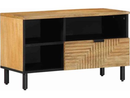 TV skříňka 80x33x46 cm Masivní dřevo Mango [4017737] (Barva Hnědá)
