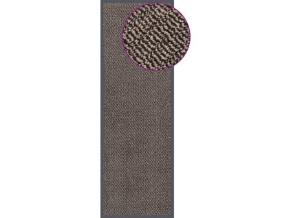 Rohožka všívaná 60 x 180 cm [326939] (Barva Tmavě hnědá)