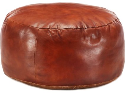 Sedací puf 60 x 30 cm pravá kozí kůže [248138] (Barva Tan)