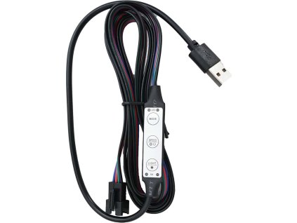 Rám postele s LED světlem umělá kůže 120 x 200 cm [285488] (Barva Bílá)