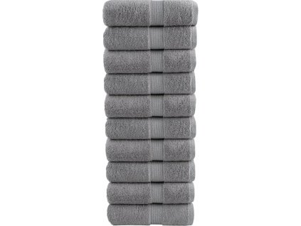 Premium ručníky SOLUND 10 ks 30 x 50 cm 600 g/m² [137304] (Barva Šedá)