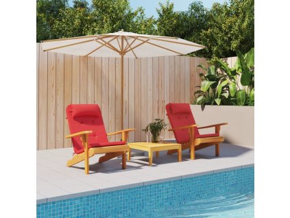 Podušky na židli Adirondack 2 ks oxfordská látka [361848] (Barva Bílo-zelená)