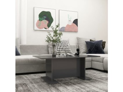 Konferenční stolek 103,5 x 60 x 40 cm dřevotříska [806842] (Barva Šedá)