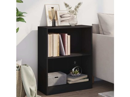 Knihovna 60 x 24 x 76 cm kompozitní dřevo [800863] (Barva šedá s vysokým leskem)