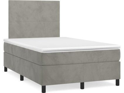 Box spring postel s matrací 120 x 190 cm samet [3269985] (Barva Černá)