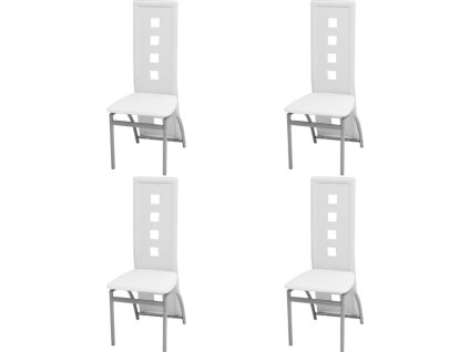 Jídelní židle 4 ks umělá kůže [281718] (Barva Zelená)