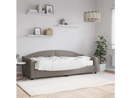 Válenda s matrací 80 x 200 cm textil [3197510] (Barva Taupe)