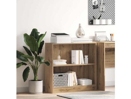 Knihovna 80 x 24 x 76 cm kompozitní dřevo [857834] (Barva Dub)