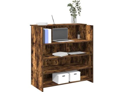 Recepční stůl 100x50x103,5 cm kompozitní dřevo [3324166] (Barva Hnědý dub)