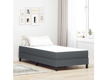 Postelová matrace s matrací Šedá 80 x 200 cm textil [42008257]
