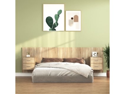 Čelo postele se skříňkami kompozitní dřevo [3115710] (Barva dub sonoma)