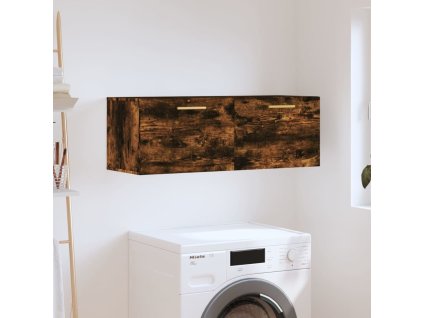 Nástěnná skříňka 100 x 36,5 x 35 cm kompozitní dřevo [830118] (Barva Bílá s vysokým leskem)