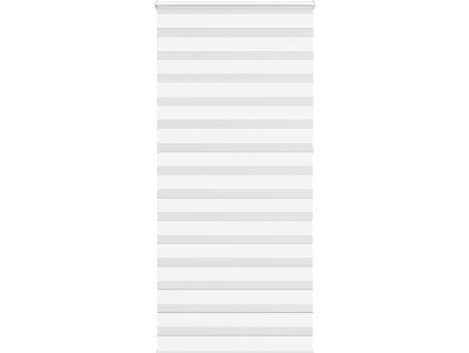 Zebra roleta 115x230 cm šířka látky 110,9 cm polyester [4014810] (Barva Bílá)