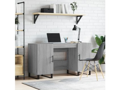 Psací stůl 140 x 50 x 75 cm kompozitní dřevo [829578] (Barva Šedá sonoma)