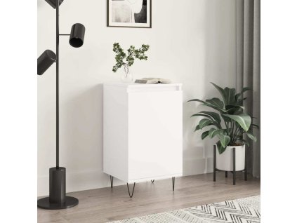Příborník 40 x 35 x 70 cm kompozitní dřevo [831052] (Barva Bílá)
