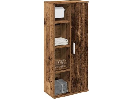 Koupelnová skříňka s držákem rolí 39x22x90 cm [858524] (Barva Bílá)