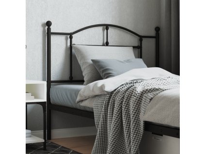 Kovové náhradní čelo postele 107 cm [353469] (Barva Černá)