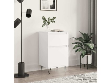 Příborník 40 x 35 x 70 cm kompozitní dřevo [831148] (Barva Bílá)