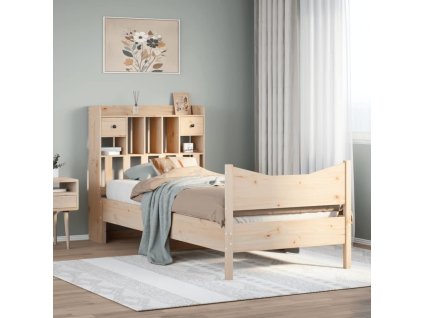 Postel bez matrace 90 x 200 cm masivní borovice [3323386] (Barva Přírodní)