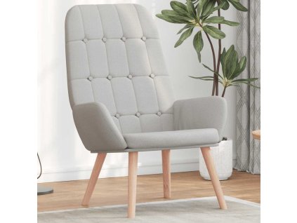 Relaxační židle textil [4102651] (Barva Obláčkově šedá)