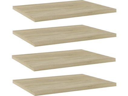 Přídavné police 4 ks 40x30x1,5 cm kompozitní dřevo [805160]