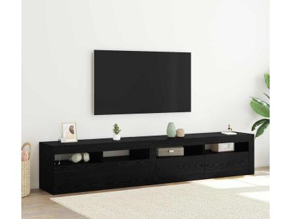 Televizní skříně 2 pcs Černý dub 210 x 35 x 40 cm [3332520]