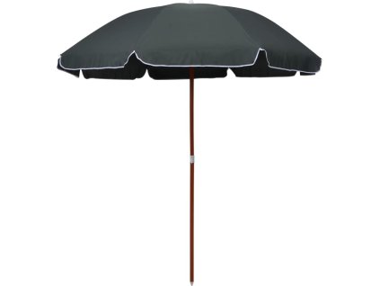 Zahradní slunečník s ocelovou tyčí 240 cm [47805] (Barva Antracitová)