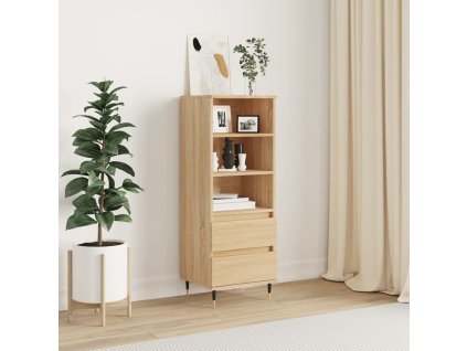 Skříň highboard 40 x 36 x 110 cm kompozit [831503] (Barva dub sonoma)