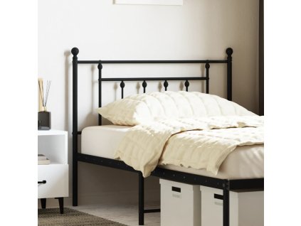 Kovové náhradní čelo postele 107 cm [353567] (Barva Černá)