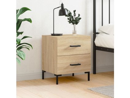Noční stolek 40 x 35 x 47,5 cm kompozitní dřevo [827314] (Barva dub sonoma)