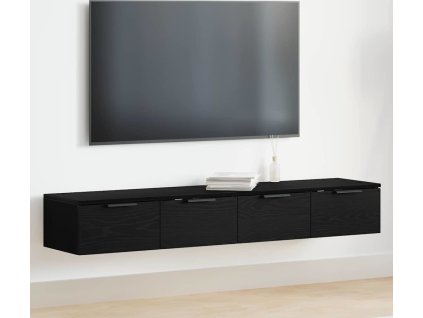 Nástěnná skříňka se zásuvkou 2 pcs Černý dub 68 x 30 x 20 cm [3333074]
