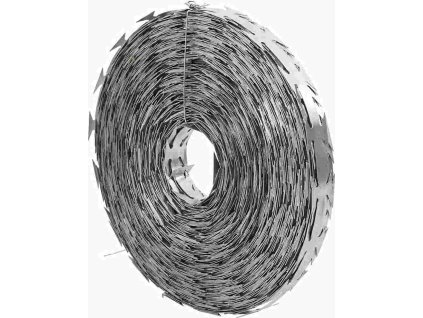 Žiletkový drát Stříbrná 5000 x 1.9 cm Pozinkovaná ocel [42010268]