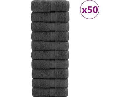 Prémiové mycí žínky SOLUND 50 ks 15 x 21 cm 600 g/m² [137147] (Barva Antracitová)