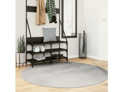 Koberec IZA krátký vlas skandinávský vzhled Ø 160 cm [375460] (Barva Šedá)