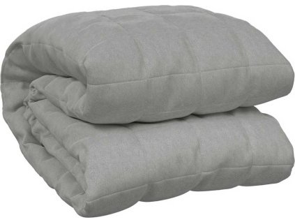 Zátěžová deka 200 x 225 cm 9 kg textil [350726] (Barva Šedá)