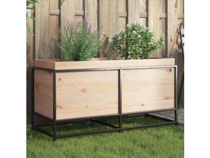 Zahradní truhlík 100 x 40 x 50 cm [847034] (Barva Bílá borovice)