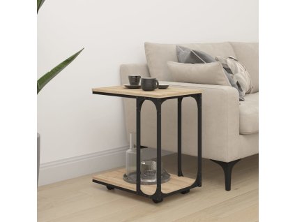 Odkládací stolek na kolečkách 50x35x55,5cm kompozit [825808] (Barva dub sonoma)