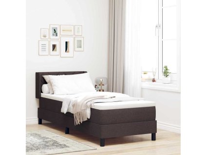 Postel boxspring s matrací s matrací Tmavě hnědá 80 x 200 cm [3341135]