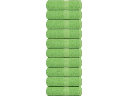 Ručníky pro hosty 10 ks 30x50 cm 360 g/m² 100% bavlna [137021] (Barva Jablkově zelená)