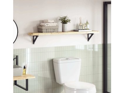 Stolní deska 120 x 20 x 4 cm obdélníková masivní akáciové dřevo [4008768] (Barva Přírodní)