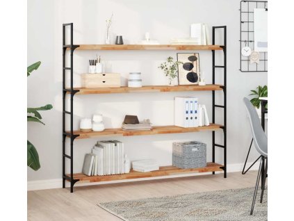 Plovoucí police 120 x 20 x 4 cm neošetřené akáciové dřevo [3279591] (Barva S olejovou povrchovou úpravou)