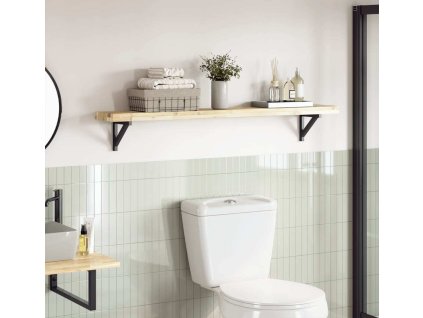 Stolní deska 140 x 20 x 4 cm obdélníková masivní akáciové dřevo [4008769] (Barva Přírodní)