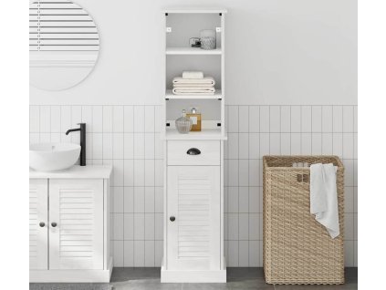 Sada koupelnového nábytku se zásuvkou VIGO 2 pcs Hnědá a bílá [3328536]